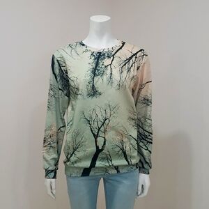 Aloha From Deer all-over forest print sweatshirt